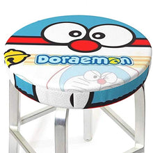 Doraemon - Coprisgabello rotondo per sedia da bar, lavabile, elastico, per sgabelli rotondi da 35,6 cm