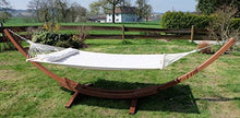SAS AS-S Amaca XXL Deluxe Nobile 410cm con Cornice in Legno larice MOD. Filled Edition Cream