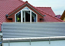 Floraworld 016844 Privacy/Balcone Travestimento Classic, Grigio/Bianco, 500 x 11,5 x 90 cm