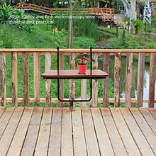HYM Tavolo da Giardino Pieghevole, Balcone Tavolo Sospeso Ringhiere di Alta qualità Stand