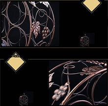 GJSN Scaffale per Vino, Caffè Scuro/Bronzo Cuscinetto Forte Forte e Durevole Può Mettere 6 Bottiglie Di Vino Cremagliera Creativa,Bronzo