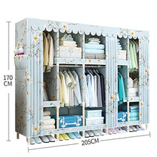 JFFFFWI Armadio Semplice assemblato in Legno Massiccio 205 * 45 * 170cm (Colore: A)