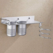 LAN-ZHENS Mensola da Bagno Spazio Alluminio Bathroom Asciugacapelli Rack scaffali da Bagno