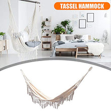 HAOXIU Amaca con nappa, stile boho, da balcone, per viaggi, campeggio, spiaggia, interni ed esterni