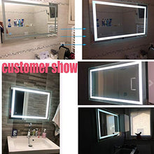 Turefans 23W, 6000K, 100 * 60cm, Specchio per Bagno con LED, Specchio Bagno
