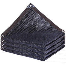 HTL - Rete per ombreggiatura piatta nera resistente, spessa e spessa, utilizzata per isolamento termico, raffreddamento e rete solare su balconi, cortili e tetti.