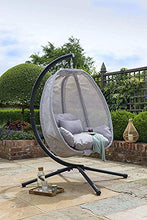 Cesti appesi altalena amaca sedia sedia a battente coperta esterne terrazza dondolo Egg chair amaca,Grey