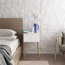 JFya Comodino, Mobile in Legno 1 Cassetto, Piedi E Maniglia in Legno Massello, Comodino Camera da Letto Contenitore (60 * 40 * 34 Cm) (Size : 60 * 40 * 34cm)