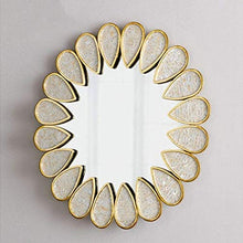 DIELUNY Specchio da toeletta Bagno Shell Specchio per Il Trucco Ristorante Specchio Art Déco Soggiorno Portico Specchio da Parete Specchio di Bellezza