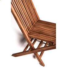 San Marco Set 4 sedie Pieghevoli in Teak per Tavolo da Esterno