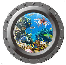 SaySure - Counterfeit Submarine Window Underwater World 3D Wall