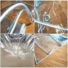 XHCP Telone Impermeabile Resistente Vetro Trasparente telone Trasparente Impermeabile PVC telone di plastica Copertura per Piante Serra Balcone Tenda Antipioggia, Dimensioni Personalizzate (Dimen
