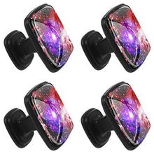 Galaxy and nebula background Pomelli per Porta Set di 4 Pomelli per Mobili Manopole per Cassetti Cucina Armadio Vetro