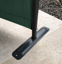 QUICK STAR 2 Pezzi Paravento da Giardino 170 x 165 cm 3 parti pieghevole Divisorio in Tessuto Balcone Protezione della Privacy Verde