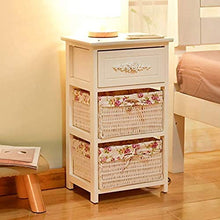 Comodino LHY- Comodino moderno in legno massello con forte capacità di appoggio per camera da letto, studio, ecc. Comodo, Legno, 36×28×42cm
