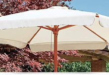 Ombrellone da Giardino in Legno Rotondo 2.85 Metri Ombrellone per Veranda Palo Centrale