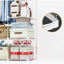 Locker 7-Portello dell'Armadio Guardaroba di Plastica 4-Gitter Angolo Scaffali Abbigliamento Home Camera Verde 111X47X111CM MUMUJIN
