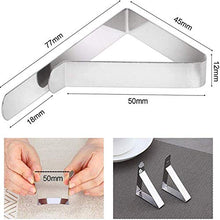 Wacemak1r - Clip per tovaglia, in acciaio INOX, 4 pezzi