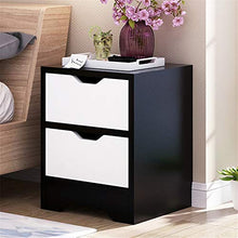 Comodino Nero Bedside Drawer Comodino 2 cassetti Comodino Comodino Nero Arredamento Moderno (Colore : Nero, Dimensione : 30 * 31.5 * 41.2cm)