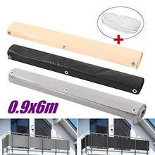 Robasiom Lovinn - Parasole Impermeabile per Recinzione da Balcone, Protezione dal Vento, 3 x 20 m