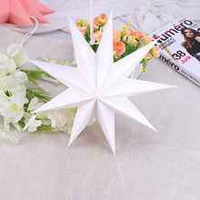 ARTFFEL Vola 2pcs Stelle Lanterna di Carta Pieghevole Paralume di Natale Hanging Stella Lanterna for la casa Decorazione del Partito, 30 Centimetri .Compleanno