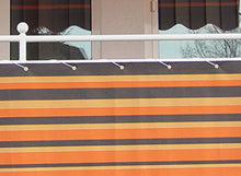 Angerer Paravista per Balcone Design No. 200 Marrone-Arancione, 75 cm, Lunghezza: 6 Metro