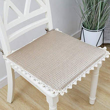 XHNXHN Cuscini per sedie da Pranzo in Pizzo Cuscini per sedili, Cuscini per sedili Morbidi Estivi Cibo Tatami Cool Square Home Office Cuscini per sedie Antiscivolo per Interni all'aperto Champagne