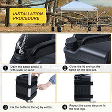 ABCCANOPY Gazebo universale con pesi migliorati per gazebo, tenda istantanea, colore nero