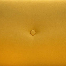 SKM Divano a 2 Posti Rivestito in Stoffa 115x60x67 Giallo - Arredi Casa
