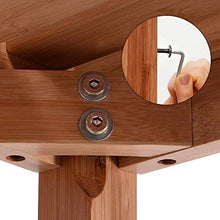 Sgabelli CJC Banco da Doccia con Ripiano Decorazioni per Bagno in bambù con Spa Panchina in Legno per Interno All'aperto Poggiapiedi (Color : Bamboo)