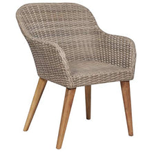 Sedie da Esterno con Cuscini 2 pz in Polyrattan Marrone