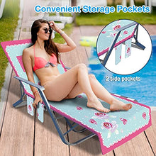 Sdfsa - Coprisedia portatile per piscina, con tasche laterali, per prendisole, per piscina, sdraio, per vacanze