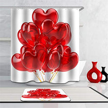LIYAN Combinazione Bagno. Immagini Chiare E Colori Vivaci Rendono Il Tuo Bagno Pieno di Vita. Accessori da Bagno. Palloncino Rosso Amore.