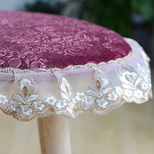 HYLX Cuscino Sedile, Cuscino Sedia, Cuscino Sgabello Rotondo, Cuscino Sedia Floreale Antiscivolo in Cotone Spesso, per Giardino, terrazza Esterna
