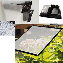 Tenda da Balcone in Plastica PE,Telone Impermeabile Trasparente per Esterno,Copertura per Serra e Parabrezza,Panno di Pioggia Con Occhielli,Giardinaggio Isolamento Termico Telo (6x6m/19.7x19.7ft)