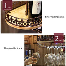 HZWLF Scaffale per Bicchieri da Vino in Stile retrò in Ferro di Pino da Appendere Scaffale per Vino Scaffale per Decorazione a soffitto per Bar, ristoranti, cucine Stoccaggio Natale
