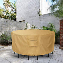 Sunkorto Table And Chair Cover Set, Waterproof, Wear Resistant, 239 cm, Light Brown
