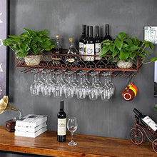 LWW Wine Rack, supporto di vetro di vino/appeso a parete/creativo Ferro Battuto Wall Hanging Cup Holder Rack Wine Glass,150 35 cm *