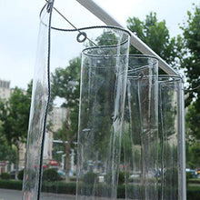 Telone Telo Copertura Impermeabile Trasparente,0,5mm Materiale PVC Pieghevole Antipioggia Plastica Telone,per Balcone,Camper,Gazebo e Giardino,Anti Strappo,Personalizzabile (2.4x5m/7.9x16.4ft)