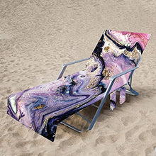 Sdfsa - Coprisedia da spiaggia per chaise longue con tasche laterali per piscina, sdraio, prendisole, vacanza