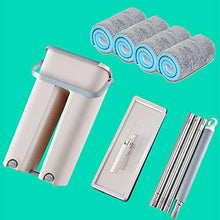 SSAYY Mop Mop Cloth con Secchio Secchio Mop Wringing Mop Auto Bagnato E Sistema di Pulizia Lavaggio A Secco in Mop in Microfibra