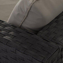 VERDELOOK Adele, Set Salotto da Giardino Composto da Divano a 2 posti, Chaise Longue e tavolino con Vetro temprato - Arredi Casa