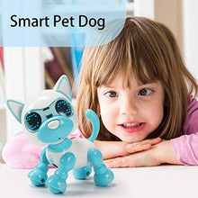 ASFD Smart Machine Dog Induction Touch Cucciolo Giocattolo Elettrico Intelligent Pet Blue
