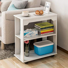 DGHJK Mobili per la casa, tavolino Mobile Soggiorno Divano tavolino 3 Strati Scaffale per Libri Scaffale per Camera da Letto Comodino 60 * 30 * 64 cm
