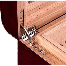 XZJJZ Leather Cigar Box di stoccaggio - Versatile Forte Resistente all'Uso di Tenuta buona Cigar Humidor Cigar Box (Color : Black)
