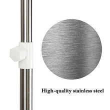 uuhome angolare telescopico per la doccia acciaio inox/rack da bagno ad angolo Scaffale doccia regolabile con bastone Cestino – con 4 ripiani, Metallo, Argento lucido …