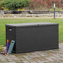 vidaXL Baule da Giardino 420L in PP Antracite Contenitore Cassa Cassapanca Box