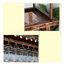 MFLASMF Red Wine Cup Holder,Upside Down Home Bar Bar Wine Rack,Wine Rack, Goblet Rack,Wine Rack Hanging Wine Rack (Color : Brown, Size : 60 * 30cm)