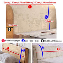 Renbin Copertura Testiera Letto, Copri Testata Letto Matrimoniale Elastica, Copritestata all-Inclusive Cover Decorazione Camera Letto,D-180cm