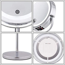 XXT, specchio da trucco con luce a LED con luce europea 10x HD zoom dressing specchio principessa